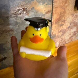 Graduation Rubber Duck Toy - Yellow